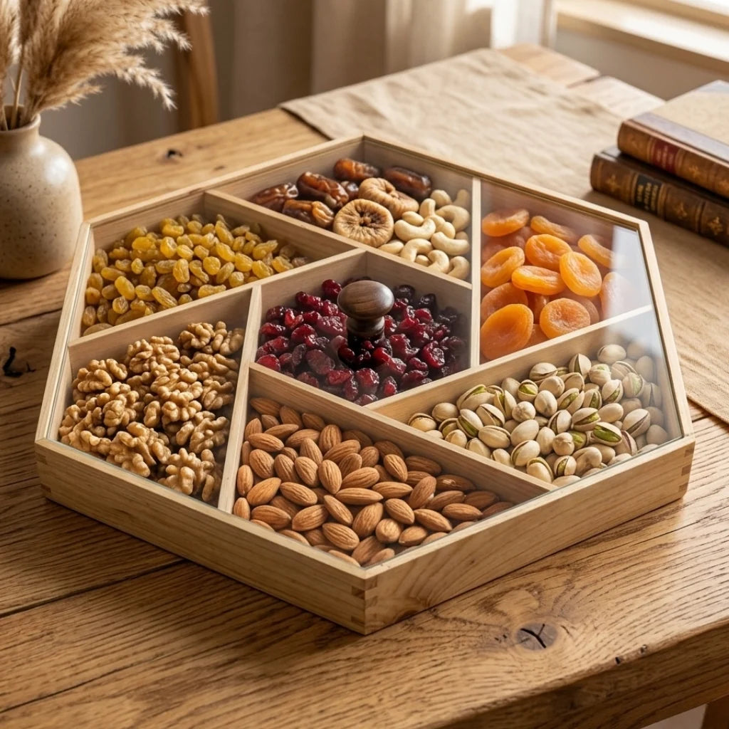 PREMIUM WOODEN DRY FRUIT TRAYS