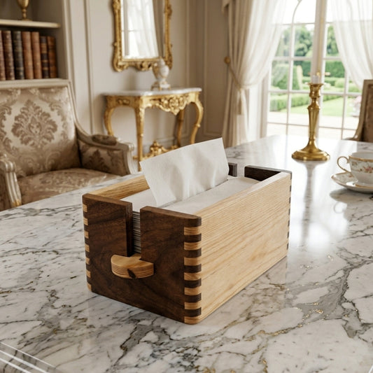 Wooden tissue box k-23