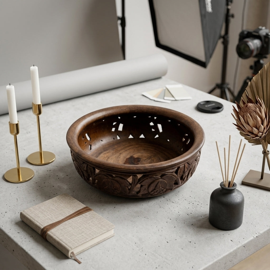 Wooden bowl D-28