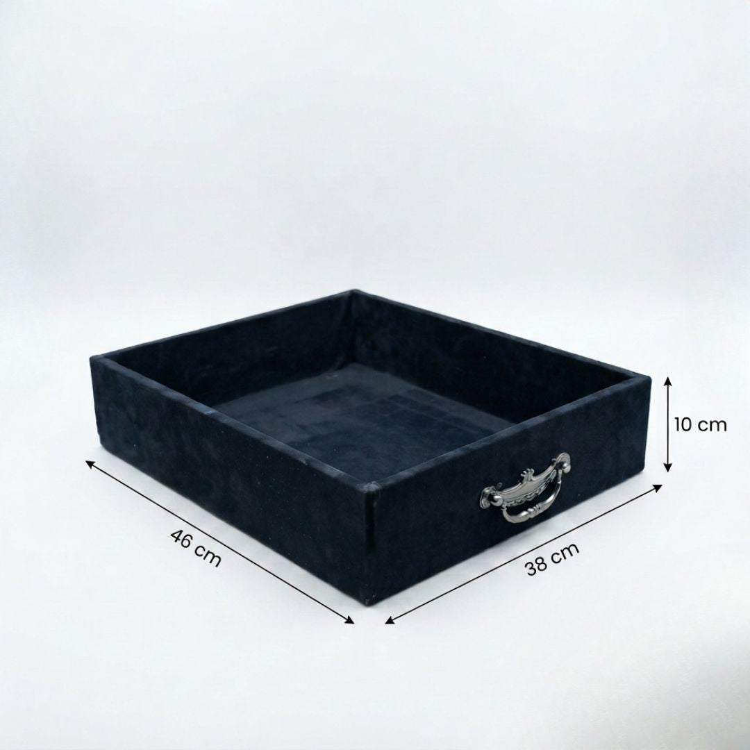 Wooden  Valvet Tray P-40